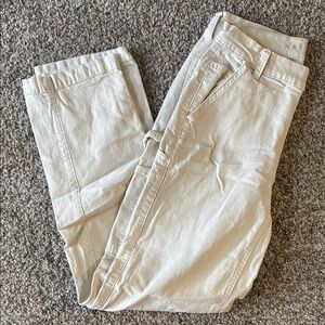 American Eagle Outfitters Cream Casual Trousers